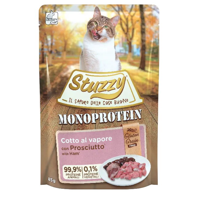Stuzzy Monoprotein Prosciutto 85g Umido per Gatto Stuzzy Monoprotein Prosciutto 85g Umido per Gatto